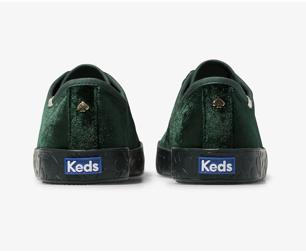 Zapatillas Keds Mujer Verde - Kate Spade New York Kickstart Logo Foxing - 709-AGNMBH